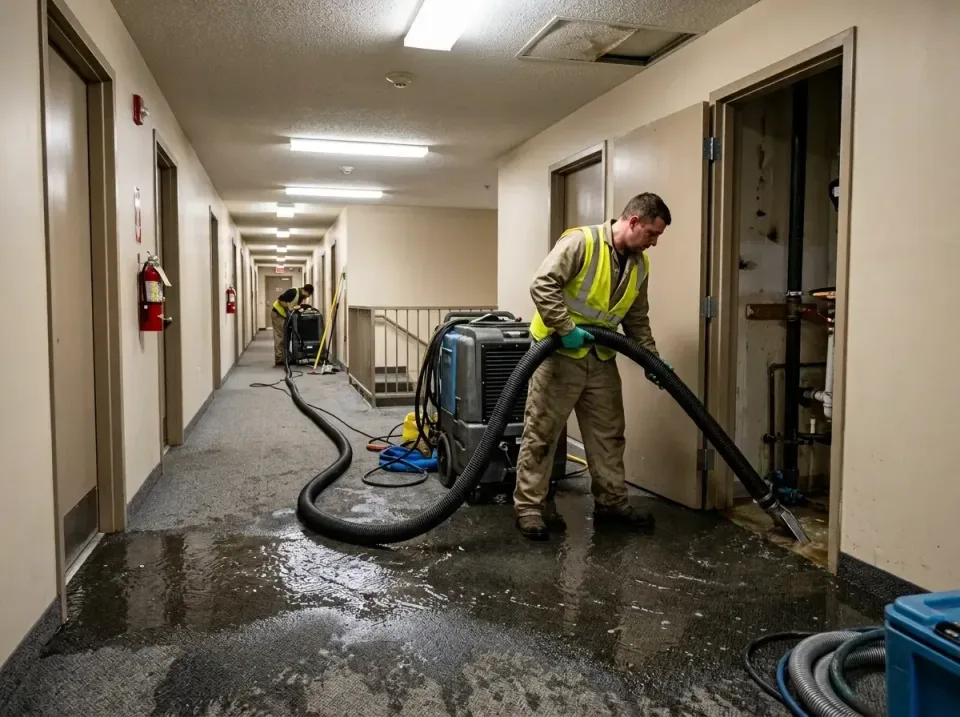 multi-unit-apartment-hallway-f-005 — frequently asked questions, Emergency Burst Pipe Water Extraction & Removal in Fircrest…